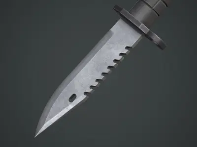 M9 Bayonet Knife Low-poly 3D model order