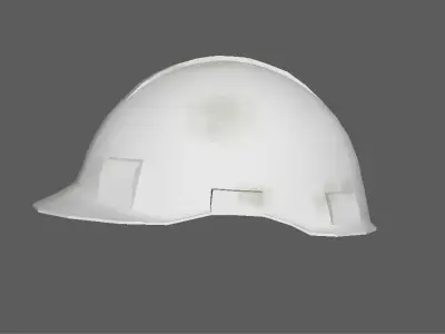 Safety Helmet Low Poly Low-poly 3D model 2