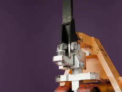 3D LowPoly Hand Pallet Truck Low-poly 3D model