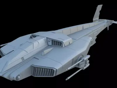 Sci-Fi Dropship 3D model