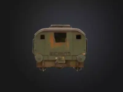 Old Military Train 3D print model