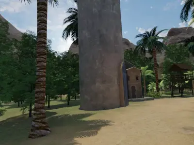Jungle Oasis Settlement 3D model