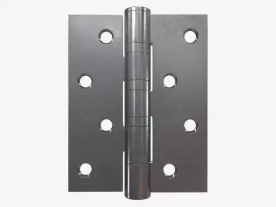 standard door universal bearing stainless steel hinge 3D model