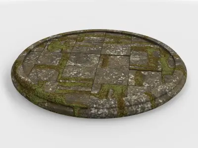 pedestal medieval 04  3D model