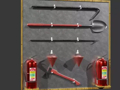 Fire Shield Set 3D model