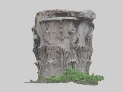 Roman capital Free 3D model