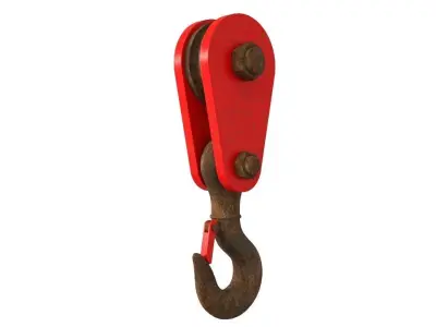 Crane hook 3D model by ecati