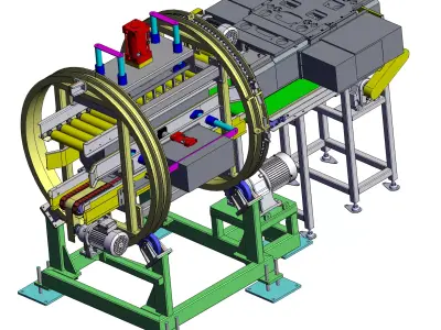 Cage-type Tilting Machine  3D model