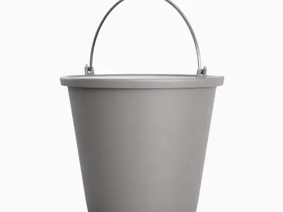 Industrial Plastic Bucket B 03 3D model
