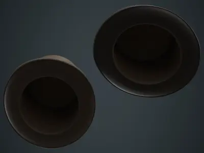 Top Hat 2A Low-poly 3D model