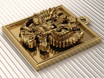 IMPERIAL RUSSIA PENDANT  3D print model
