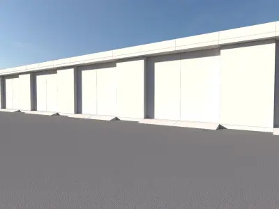 Garages 01 Low-poly 3D model