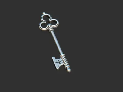 Old Key Pendant 3D print model
