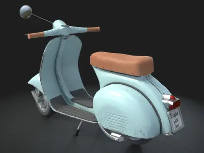 Vespa scooter 3D model order