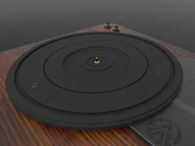 Gramophone Low-poly 3D model buy
