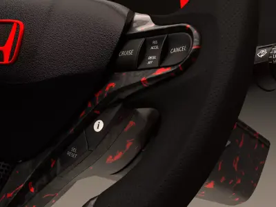 Honda Civic steering wheel FF Style 3D model