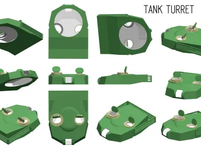 Tank Turret Free 3D model