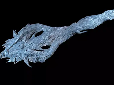 Ice Witch Sword 4  3D model