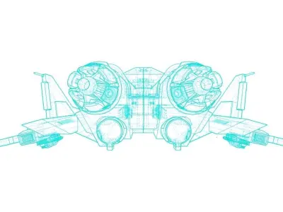 Spaceship-spacecraft-16 3D model