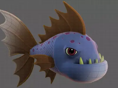 Fish V09 Low-poly 3D model