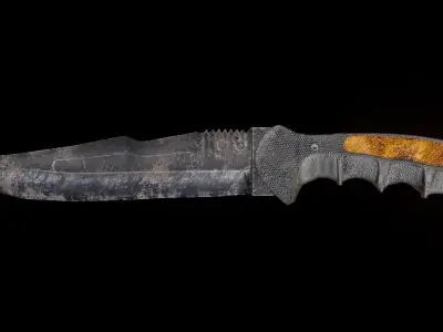 Knife Low Poly Low-poly 3D model purchase