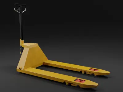Pallet Jack Rigged 3D model