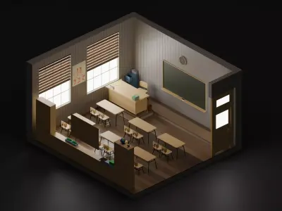 Class Room 3D model