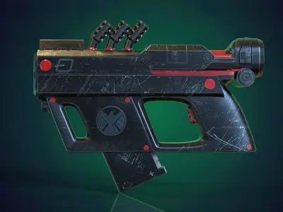 sci-fi Hand gun 3D model