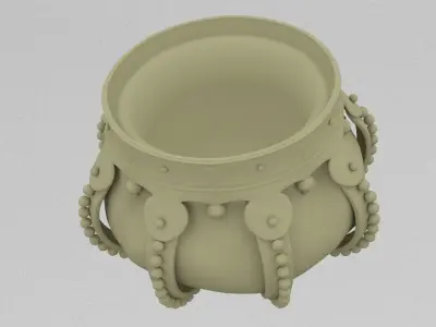  Monarch crown 3D print model