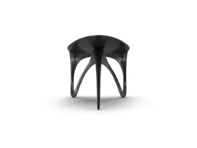 Carbon Fiber Jet Desk Low-poly 3D model