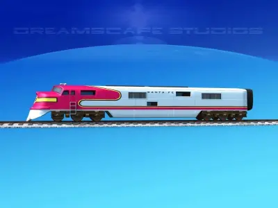 SuperChief Locomotive 3D model purchase