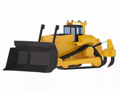 Loader Mining 11 Simplified Low-poly 3D model
