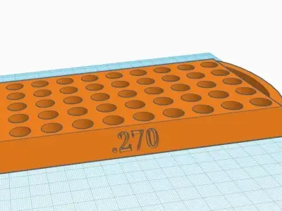 270 Reloading Tray with handles 3D model