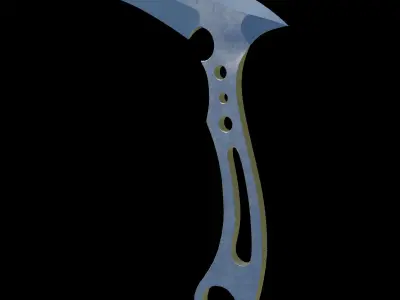 Knife Karambit  Low-poly 3D model