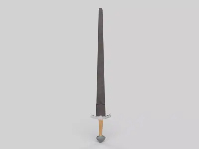 slavic sword Low-poly 3D model