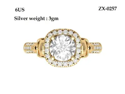 Scull Engagement ring 3D print model purchase