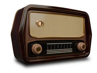Old Radio 3D model 3D model