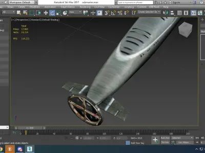 Low Poly Submarine Low-poly 3D model by hamedalaa101