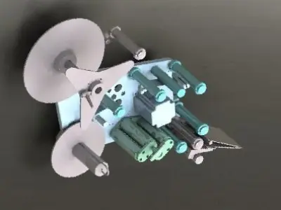 Automatic labeling machine 3D model 2