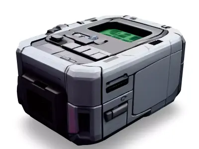 SciFi Portable Device Game Asset Low-poly 3D model