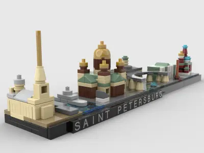 Saint Petersburg Skyline  3D model