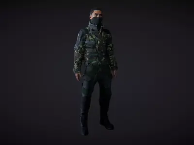 Military Stell Actor 3D model