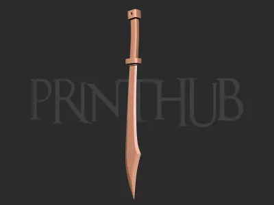 Jujutsu Kaisen - Jet Black Shadow Sword Megumi Fushiguro 3D print model