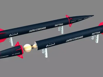 Fattah-01 Hypersonic Missile 3D model