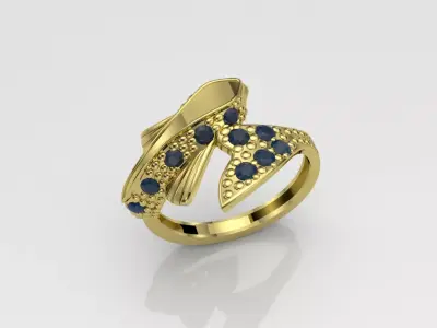 Fish Ring Free 3D print model