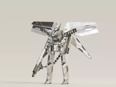 Mecha Raiden 3D model