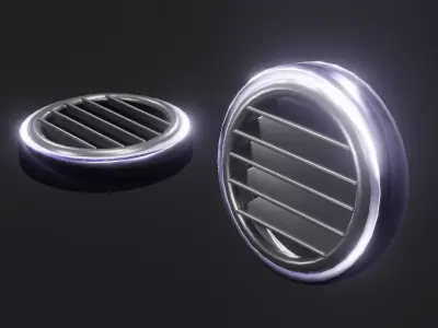 Car AC Vent 3D Model Low-poly 3D model