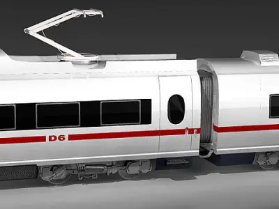 ICE 3 train 3D model