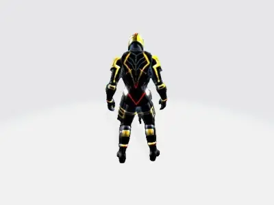 Cyber Sentinel - Futuristic Warrior 3D Model  3D model