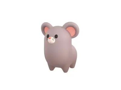 Rat Character 3D model purchase